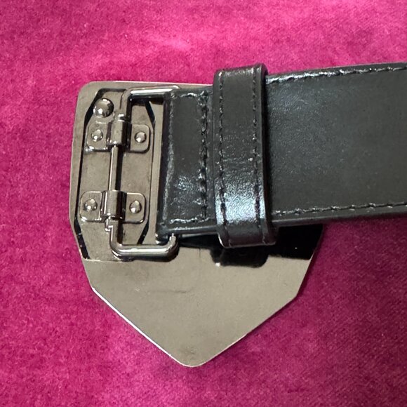 PHILIPP PLEIN Leather Belt Hexagon, Size 115 - Picture 9 of 17